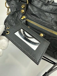 Balenciaga Classic Small City Gris Fossile Lambskin Leather
