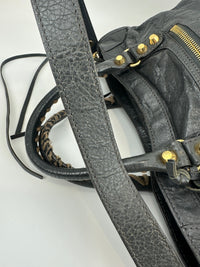 Balenciaga Classic Small City Gris Fossile Lambskin Leather