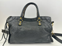 Balenciaga Classic Small City Gris Fossile Lambskin Leather