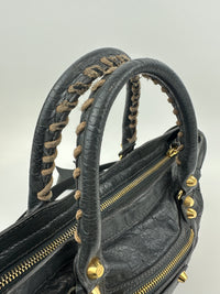 Balenciaga Classic Small City Gris Fossile Lambskin Leather