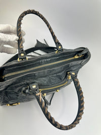 Balenciaga Classic Small City Gris Fossile Lambskin Leather