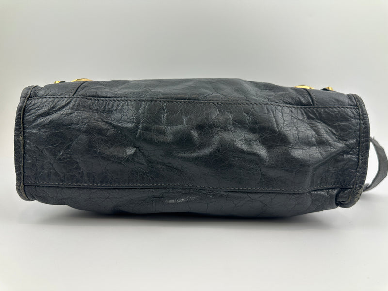 Balenciaga Classic Small City Gris Fossile Lambskin Leather