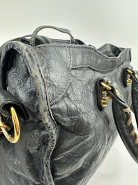 Balenciaga Classic Small City Gris Fossile Lambskin Leather