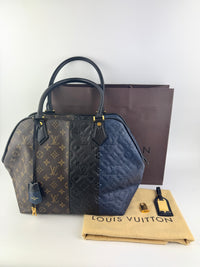 Limited Edition Marine Monogram Blocks Zipped Tote Bag - Glampot