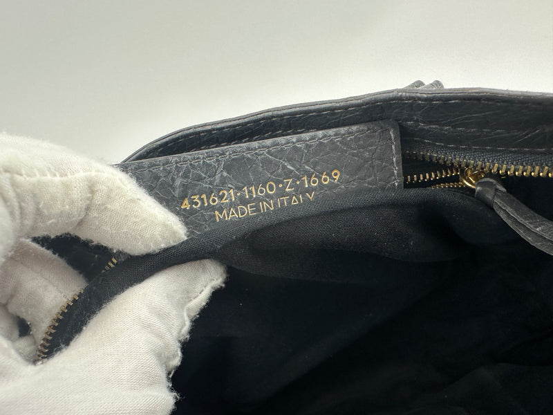 Balenciaga Classic Small City Gris Fossile Lambskin Leather