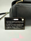 Large Business Affinity Black Caviar Flap Bag with Top Handle
