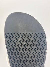 Suede Goatskin Chypre Sandals in Bleu Celeste - Size 38.5