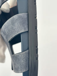 Suede Goatskin Chypre Sandals in Bleu Celeste - Size 38.5