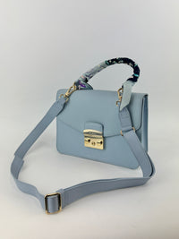 Light Blue S Metropolis Top Handle with Bandeau