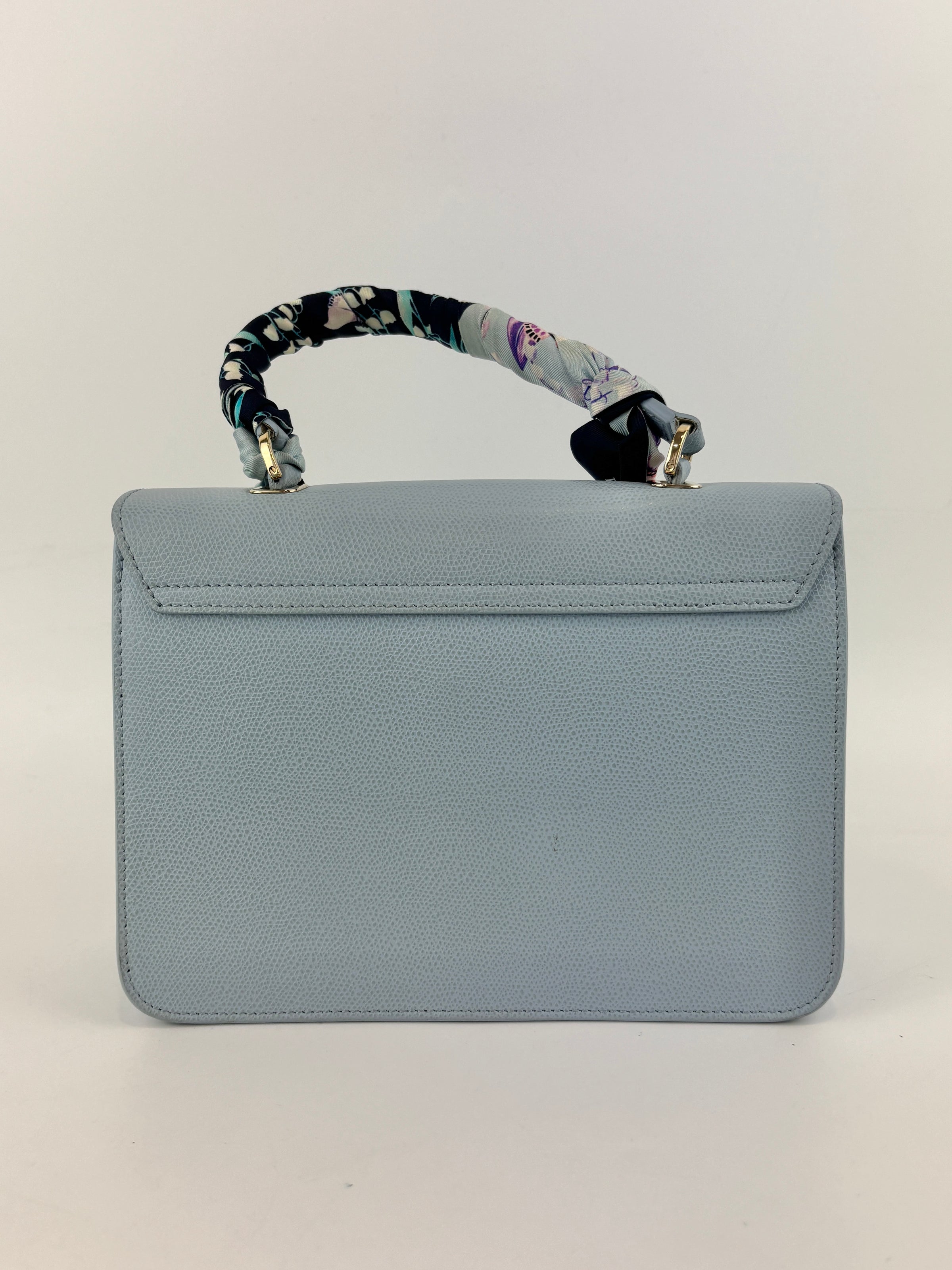 Light Blue S Metropolis Top Handle with Bandeau