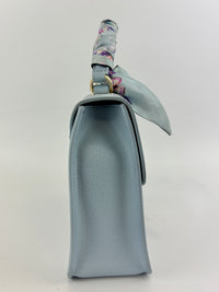 Light Blue S Metropolis Top Handle with Bandeau
