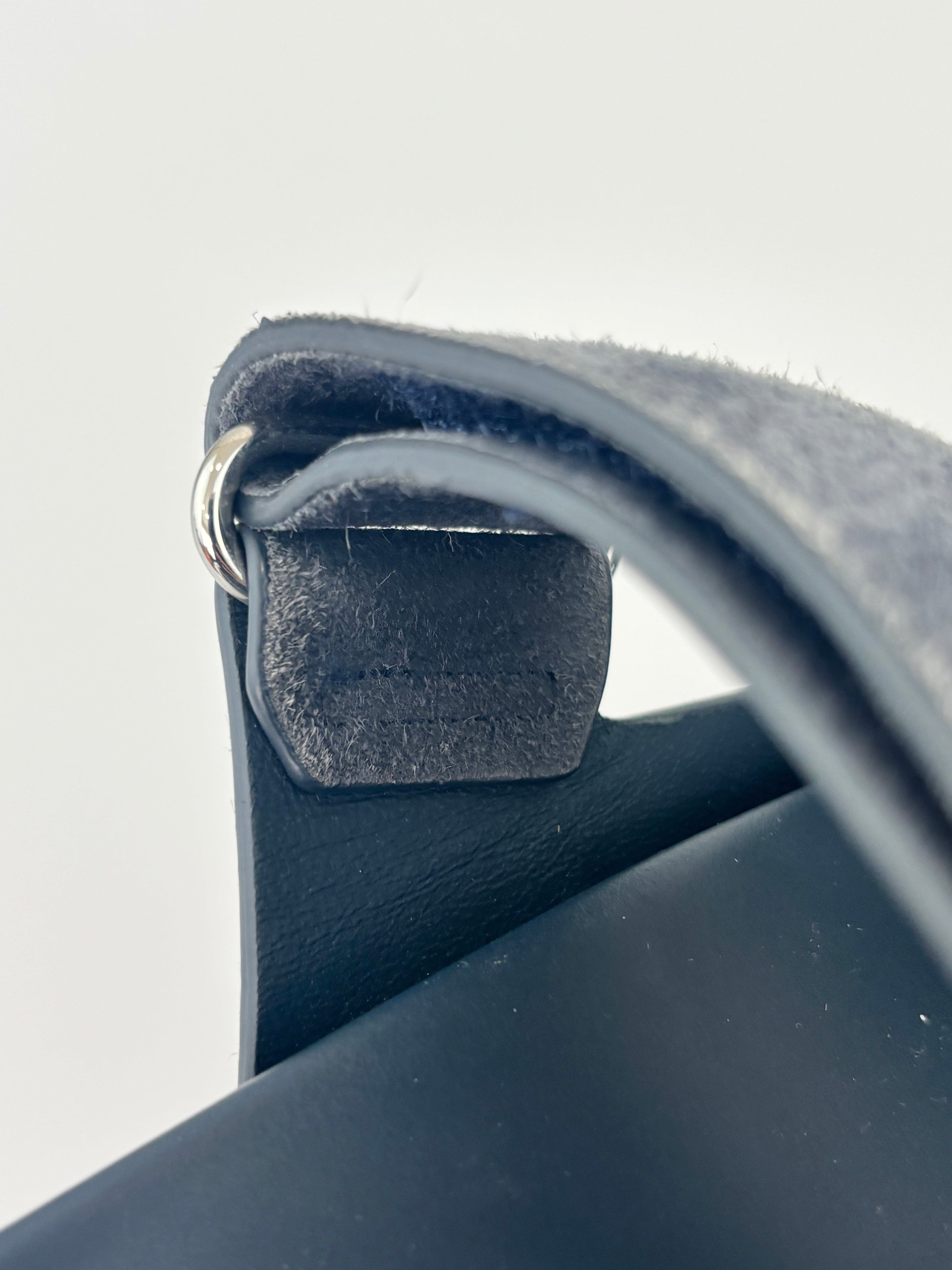 Suede Goatskin Chypre Sandals in Bleu Celeste - Size 38.5
