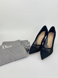 Surreal-D Pump in Black Mesh / Suede - Size 38