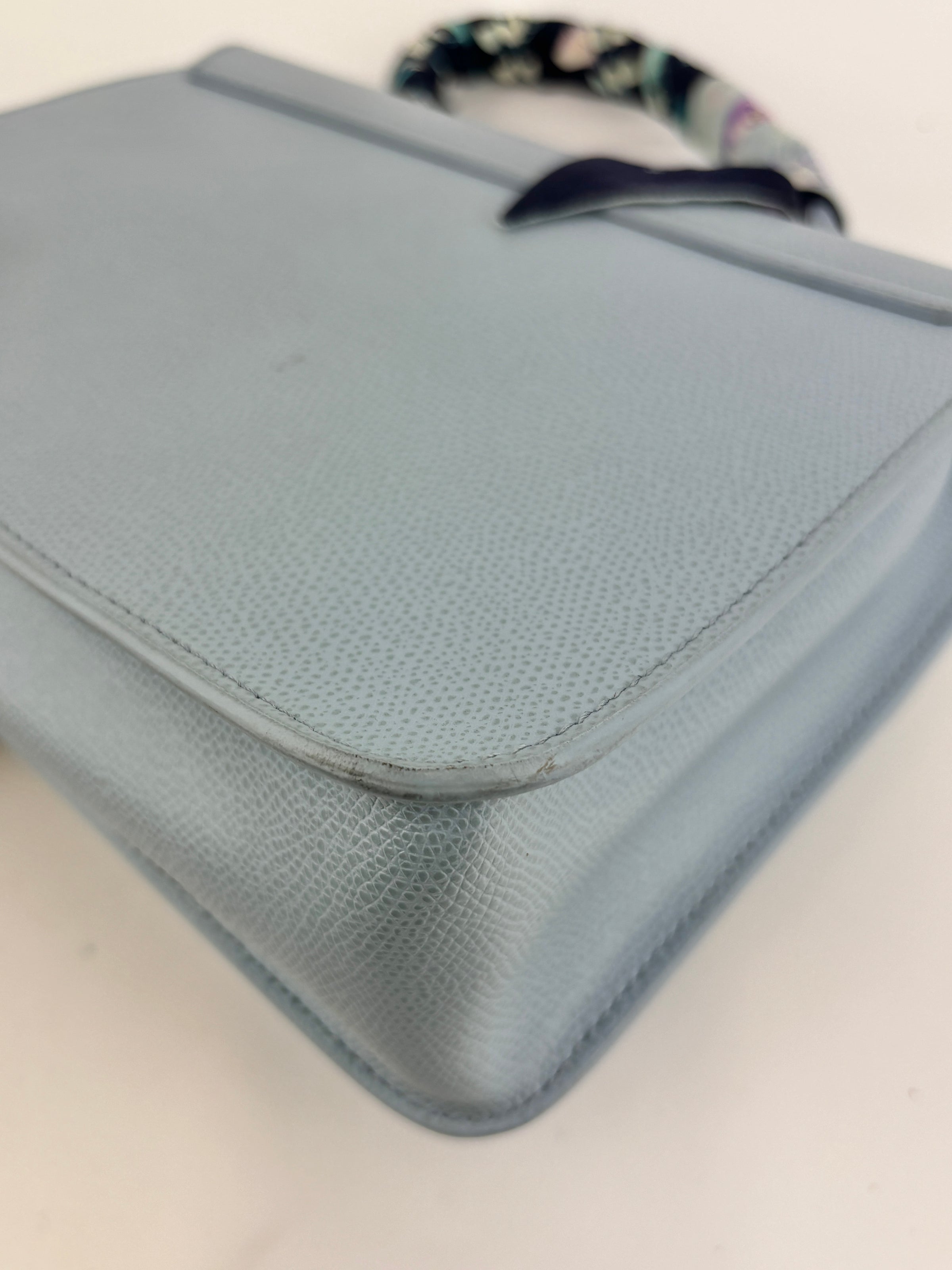 Light Blue S Metropolis Top Handle with Bandeau