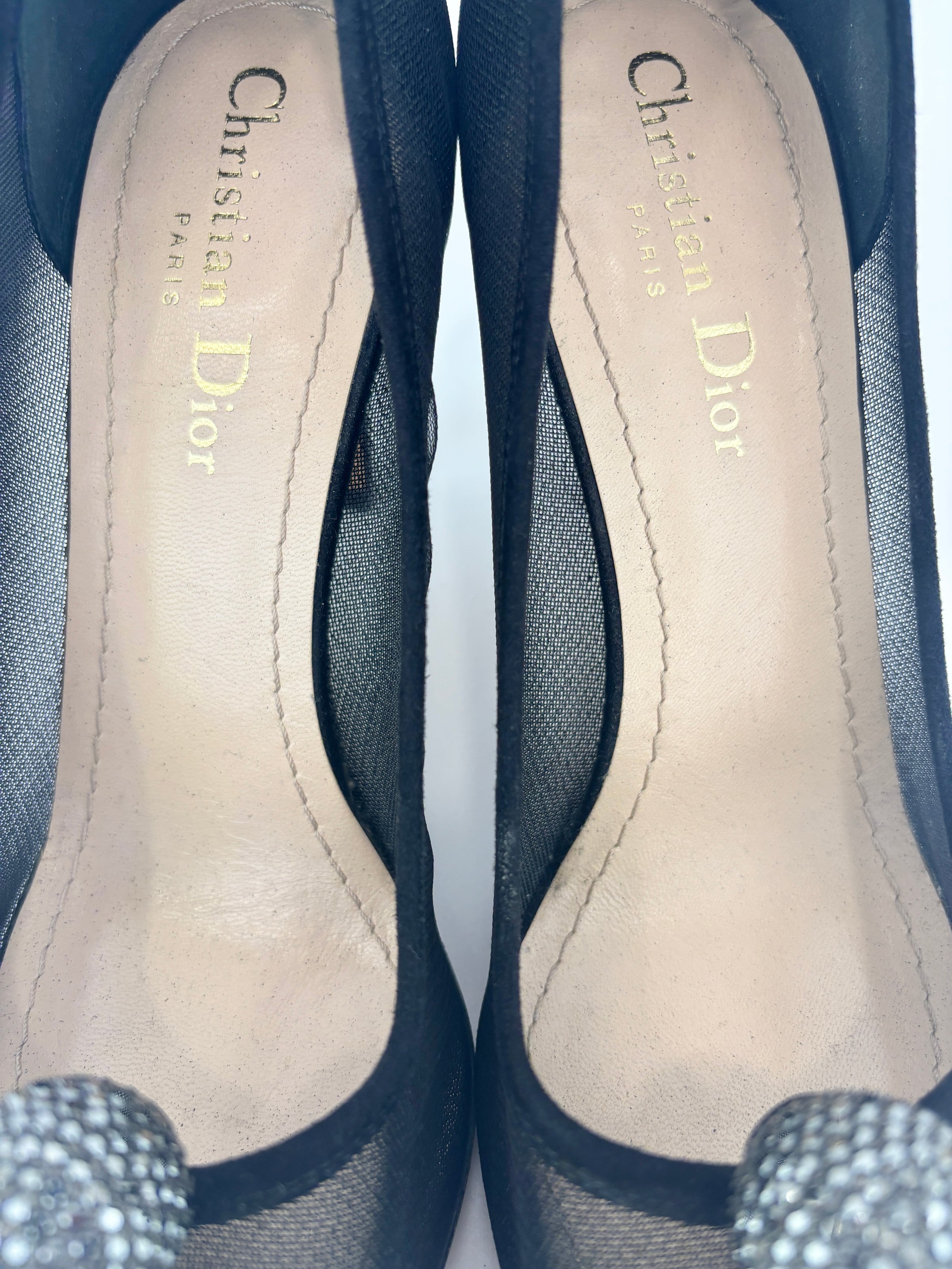 Surreal-D Pump in Black Mesh / Suede - Size 38