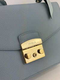 Light Blue S Metropolis Top Handle with Bandeau