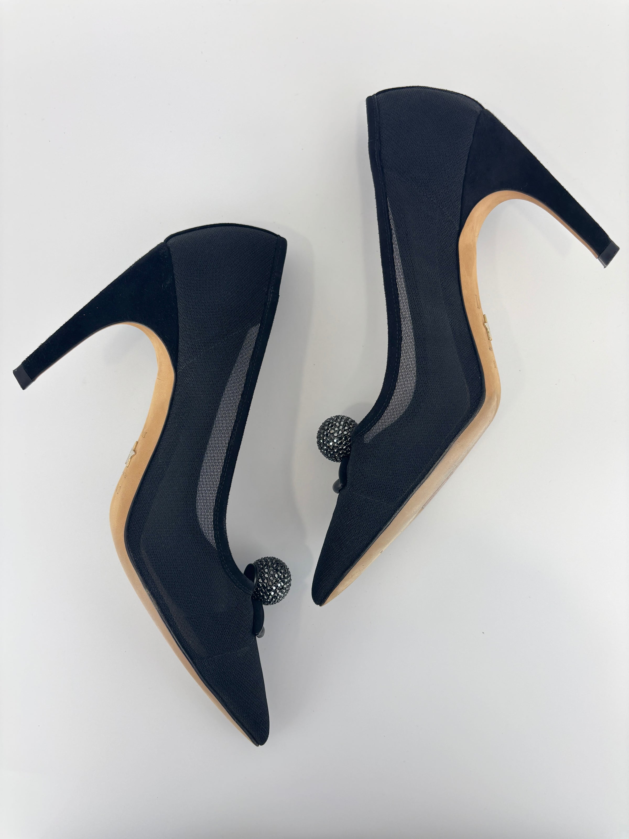 Surreal-D Pump in Black Mesh / Suede - Size 38