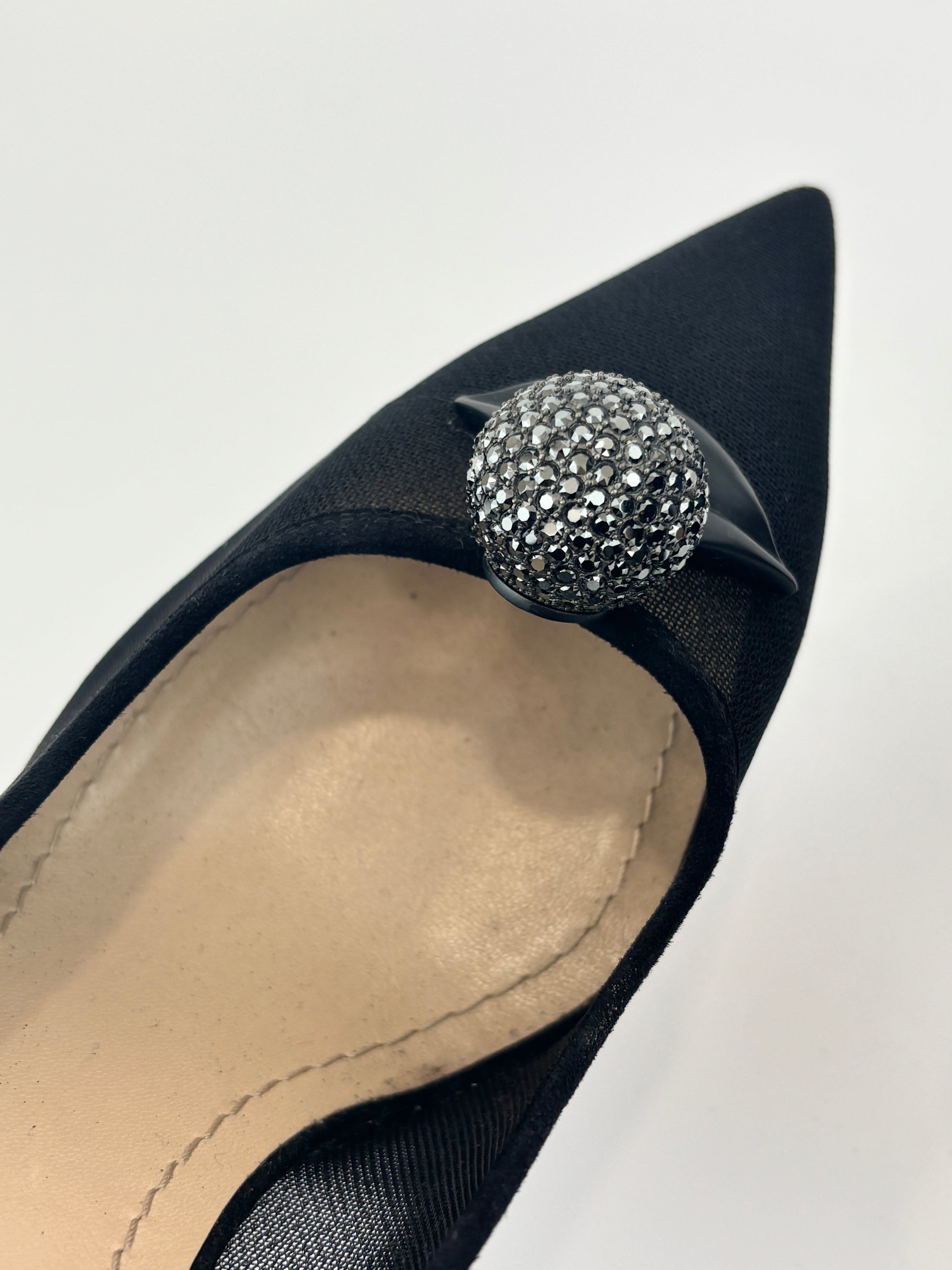 Surreal-D Pump in Black Mesh / Suede - Size 38