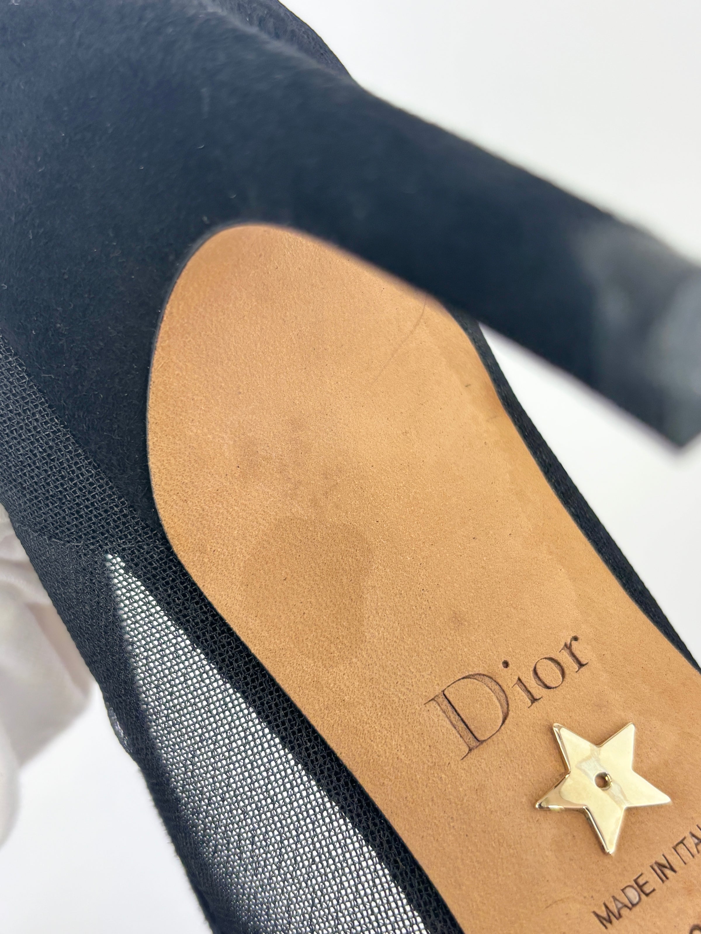 Surreal-D Pump in Black Mesh / Suede - Size 38