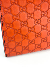 295403 Large Emily Guccissima Chain Shoulder Bag in Rust Orange - Glampot