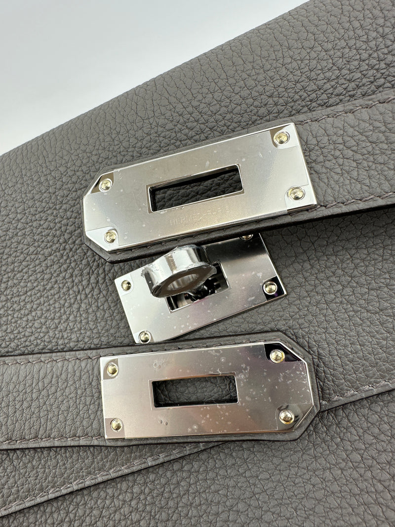 Kelly Messenger PM Gris Etain Togo PHW (Cash Price in Description)