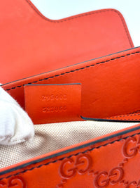 295403 Large Emily Guccissima Chain Shoulder Bag in Rust Orange - Glampot