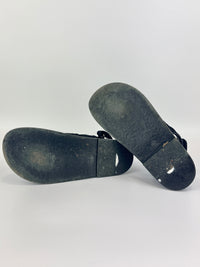 21C Dad Sandals in Black Fabric - Size 39