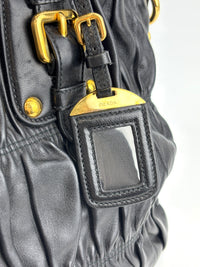 BN1336 Nero Nappa Gaufre Leather Tote