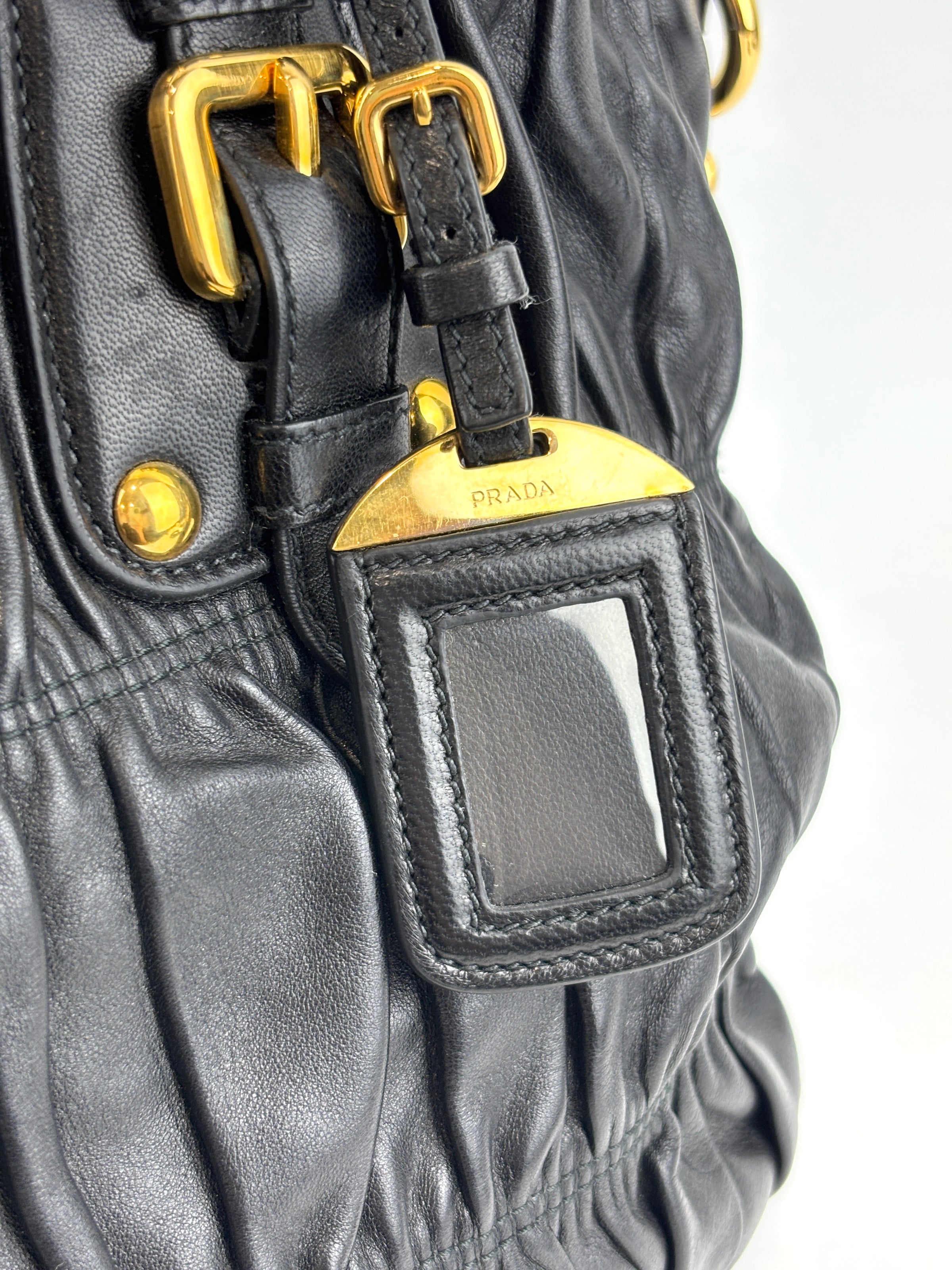 BN1336 Nero Nappa Gaufre Leather Tote