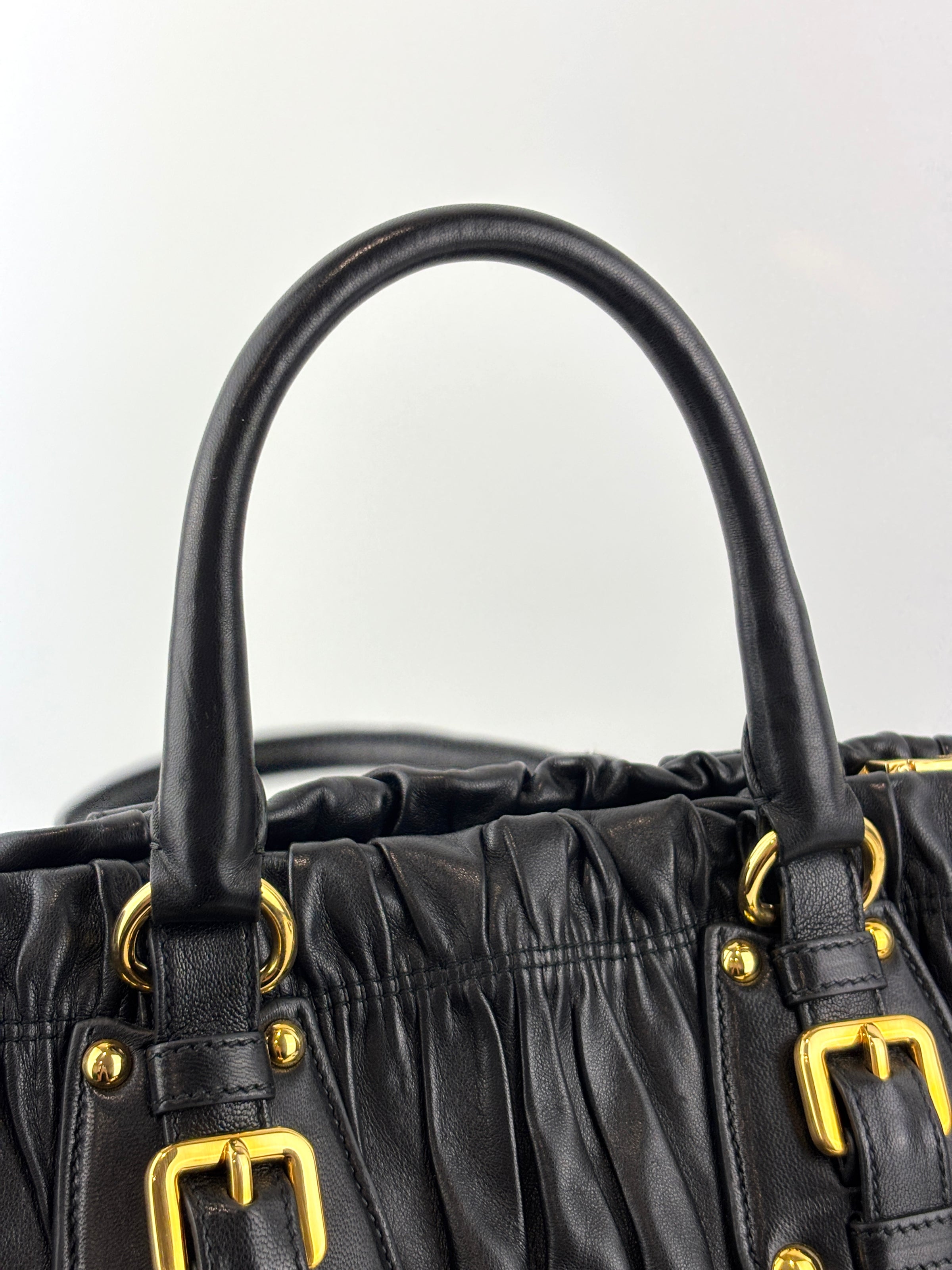 BN1336 Nero Nappa Gaufre Leather Tote