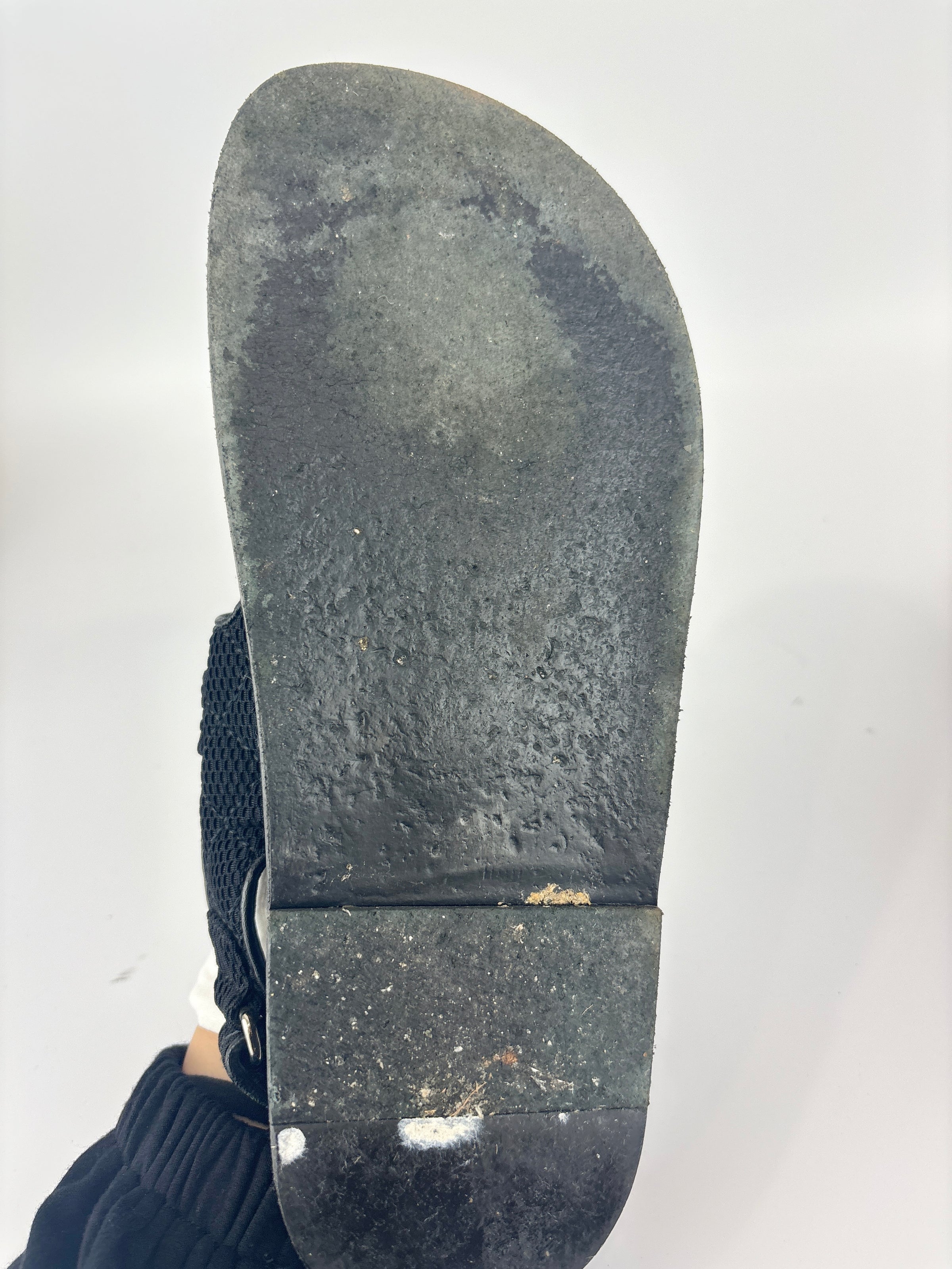 21C Dad Sandals in Black Fabric - Size 39