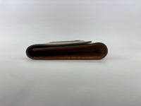 Patent Leather Large Belle Du Jour Clutch in Toffee Brown