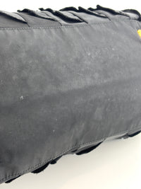 BN1728 Tessuto Nylon Ruffle Small Tote Bag in Black