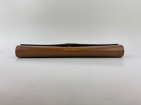 Patent Leather Large Belle Du Jour Clutch in Toffee Brown