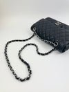 Medium Classic Double Flap Black Caviar SHW