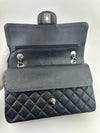 Medium Classic Double Flap Black Caviar SHW