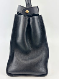 Fendi Peekaboo Soft Medium Black Leather Bag