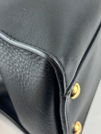 Fendi Peekaboo Soft Medium Black Leather Bag