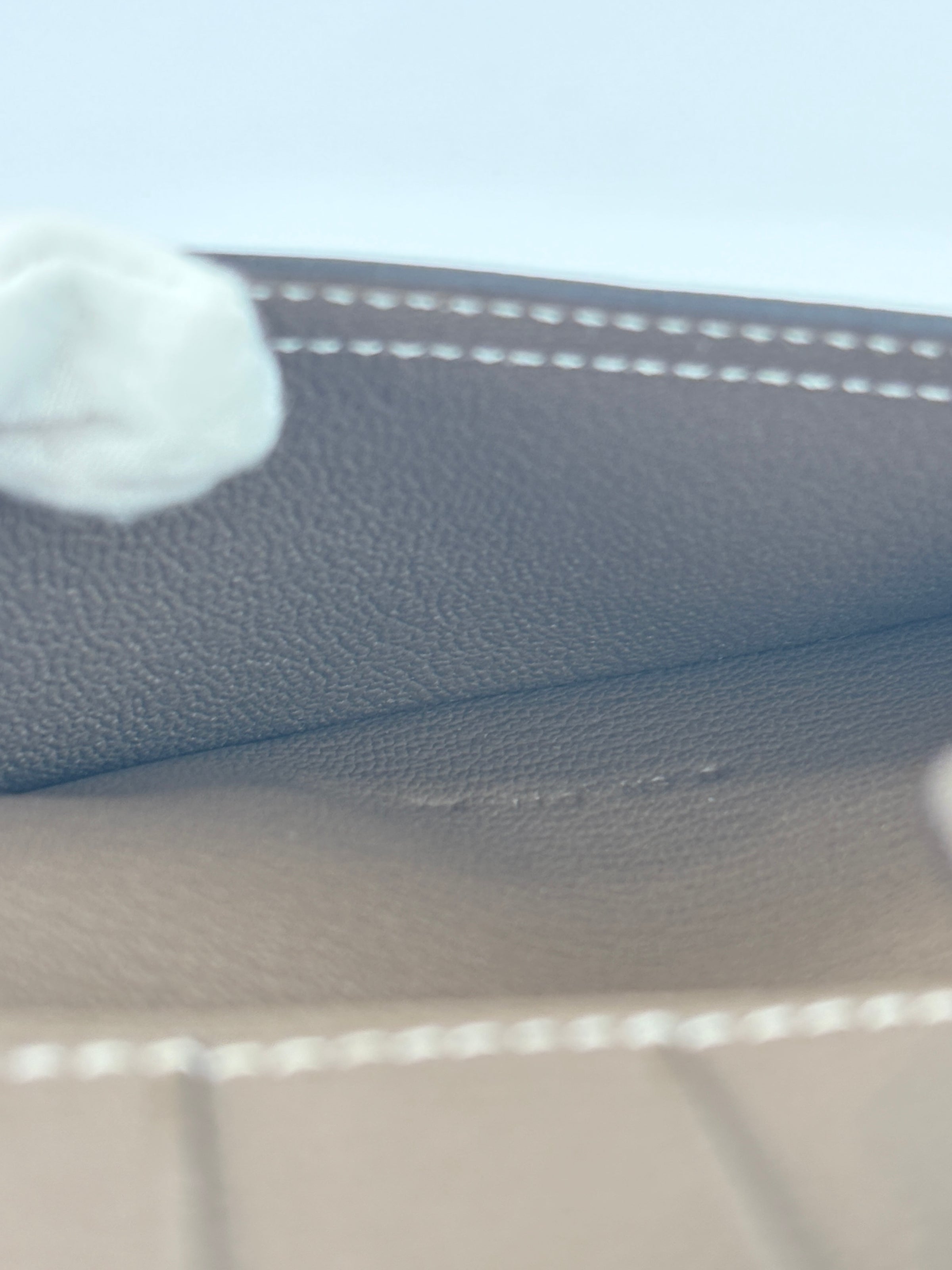 Béarn Soufflet Long Wallet Chèvre Mysore Etoupe GHW