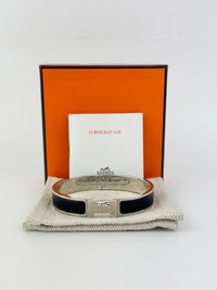 Clic HH Bracelet in Noir Mat PHW