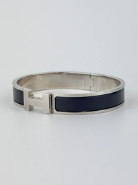 Clic HH Bracelet in Noir Mat PHW