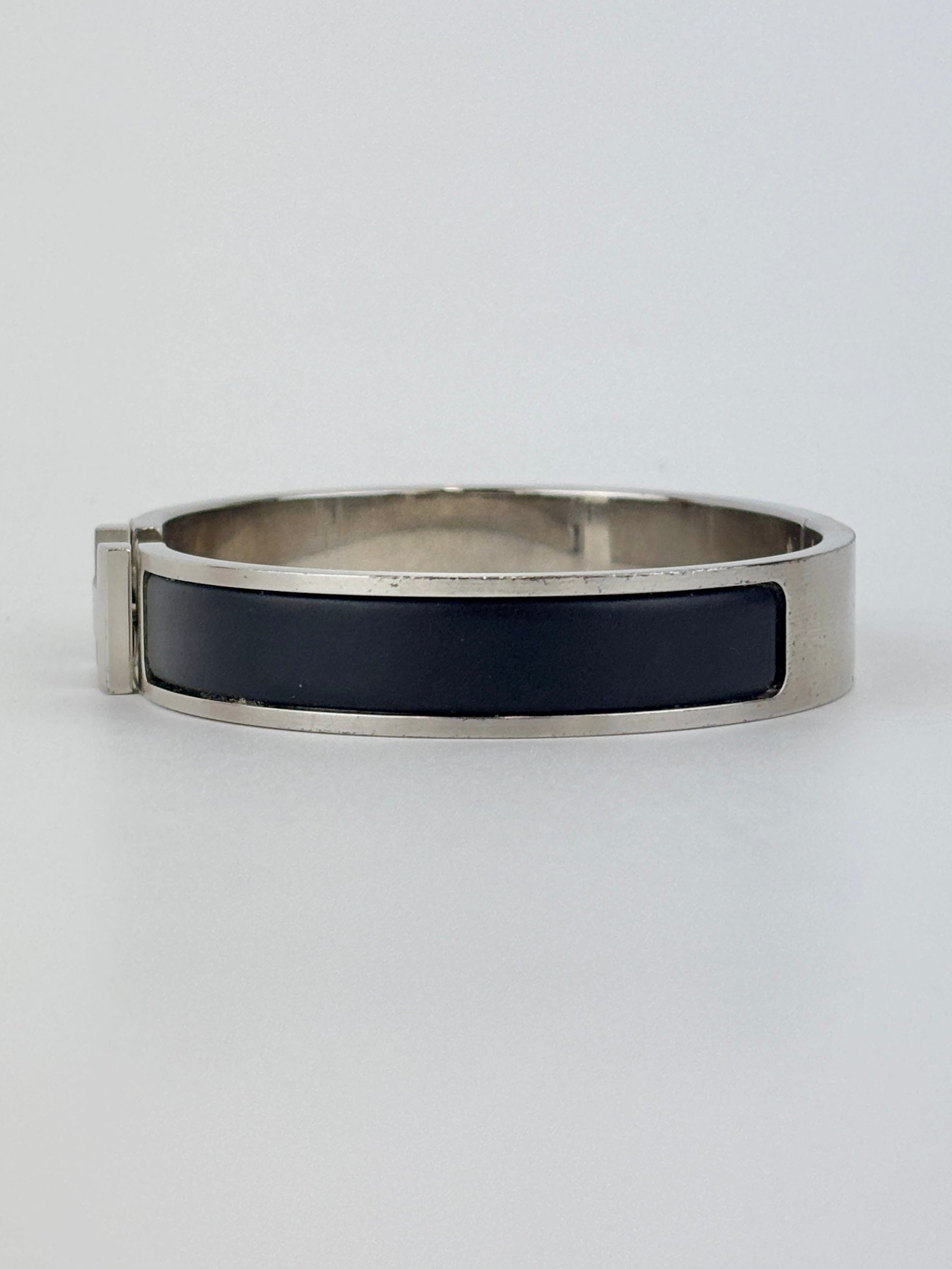Clic HH Bracelet in Noir Mat PHW