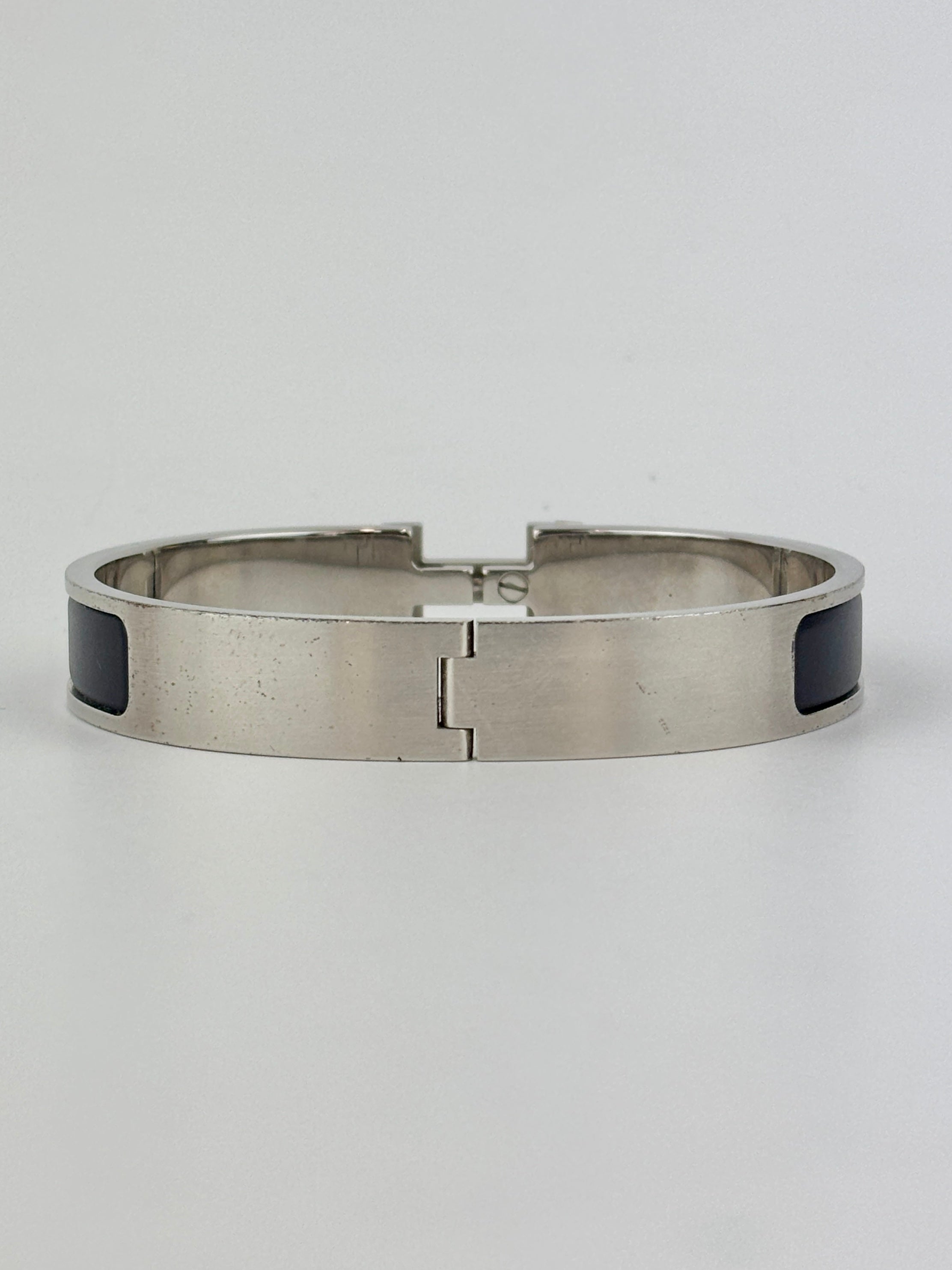 Clic HH Bracelet in Noir Mat PHW