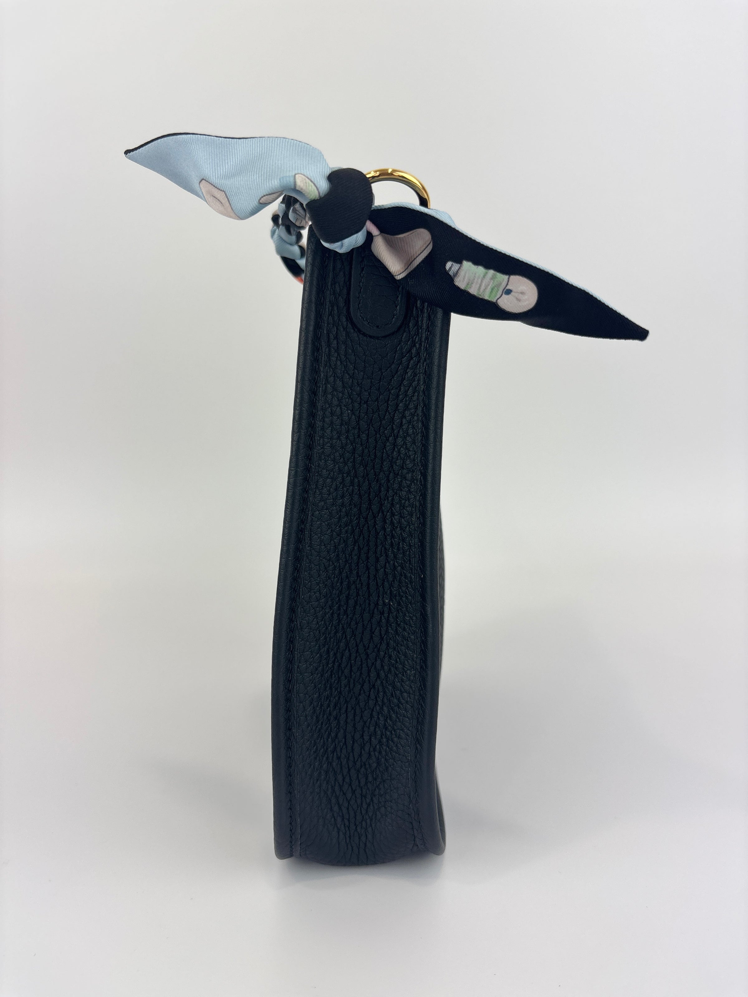 Mini Evelyne TPM 16 Noir Taurillon Clemence GHW