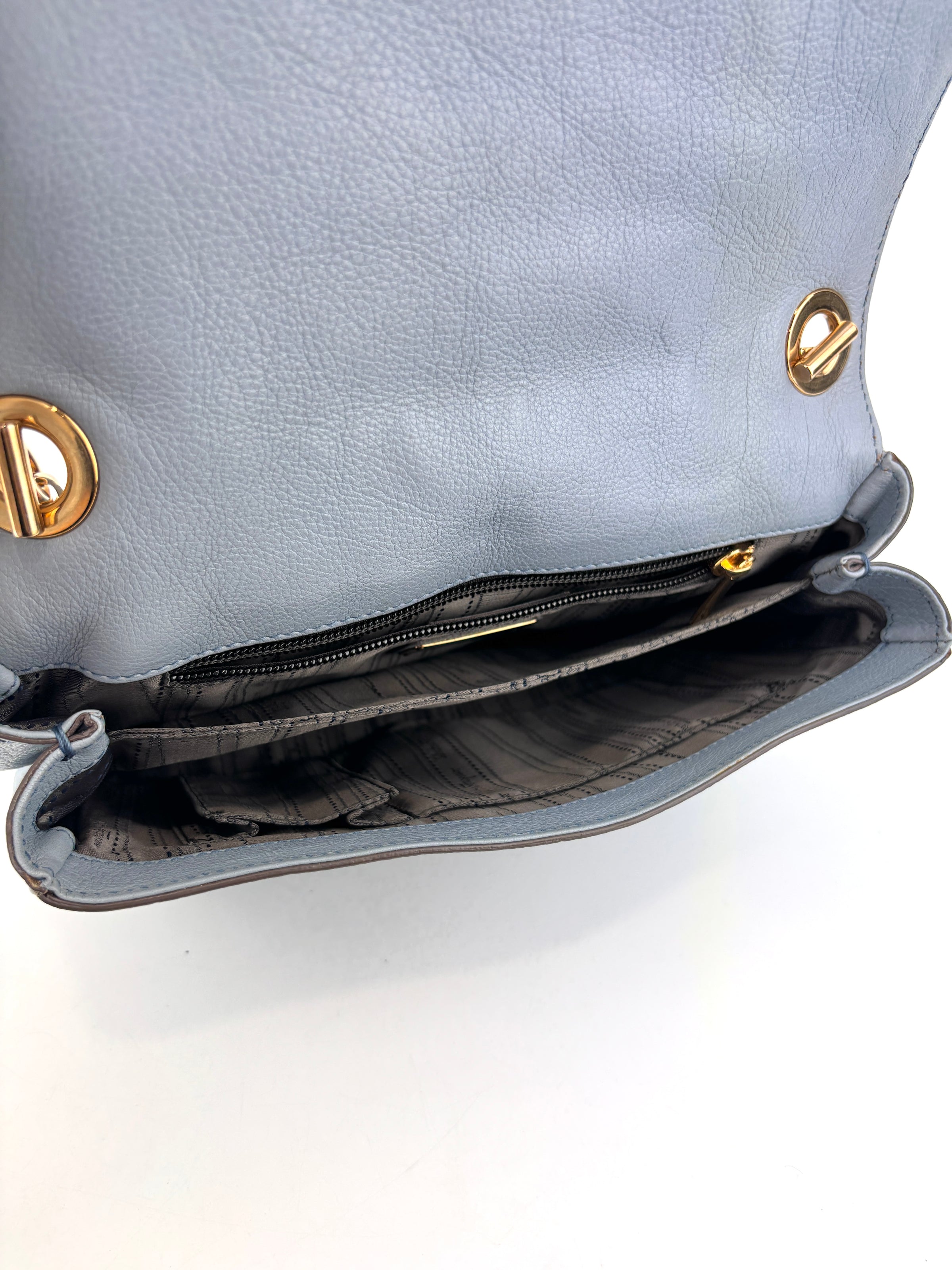 21B923 Bluette Branca Shoulder Bag