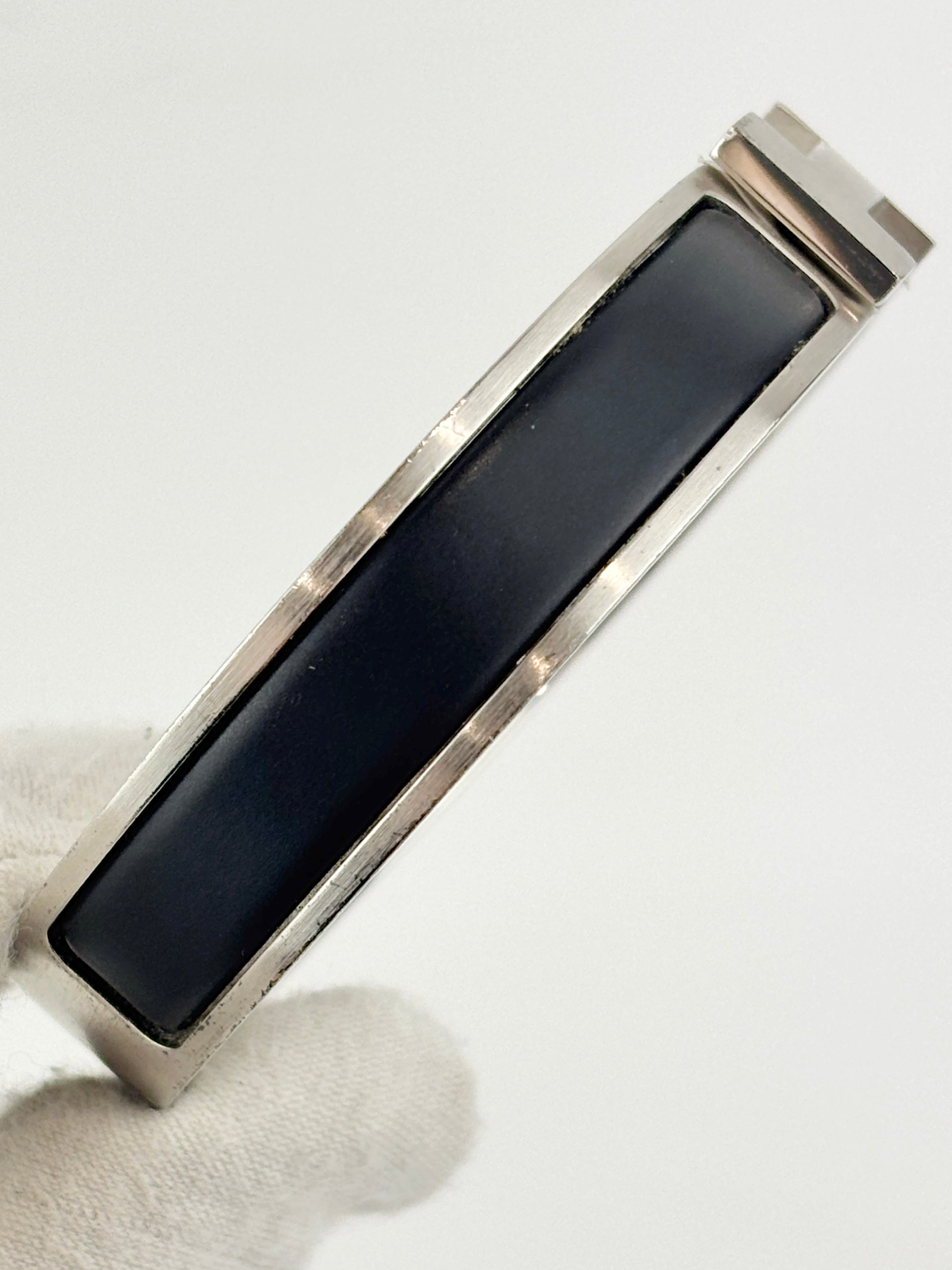 Clic HH Bracelet in Noir Mat PHW