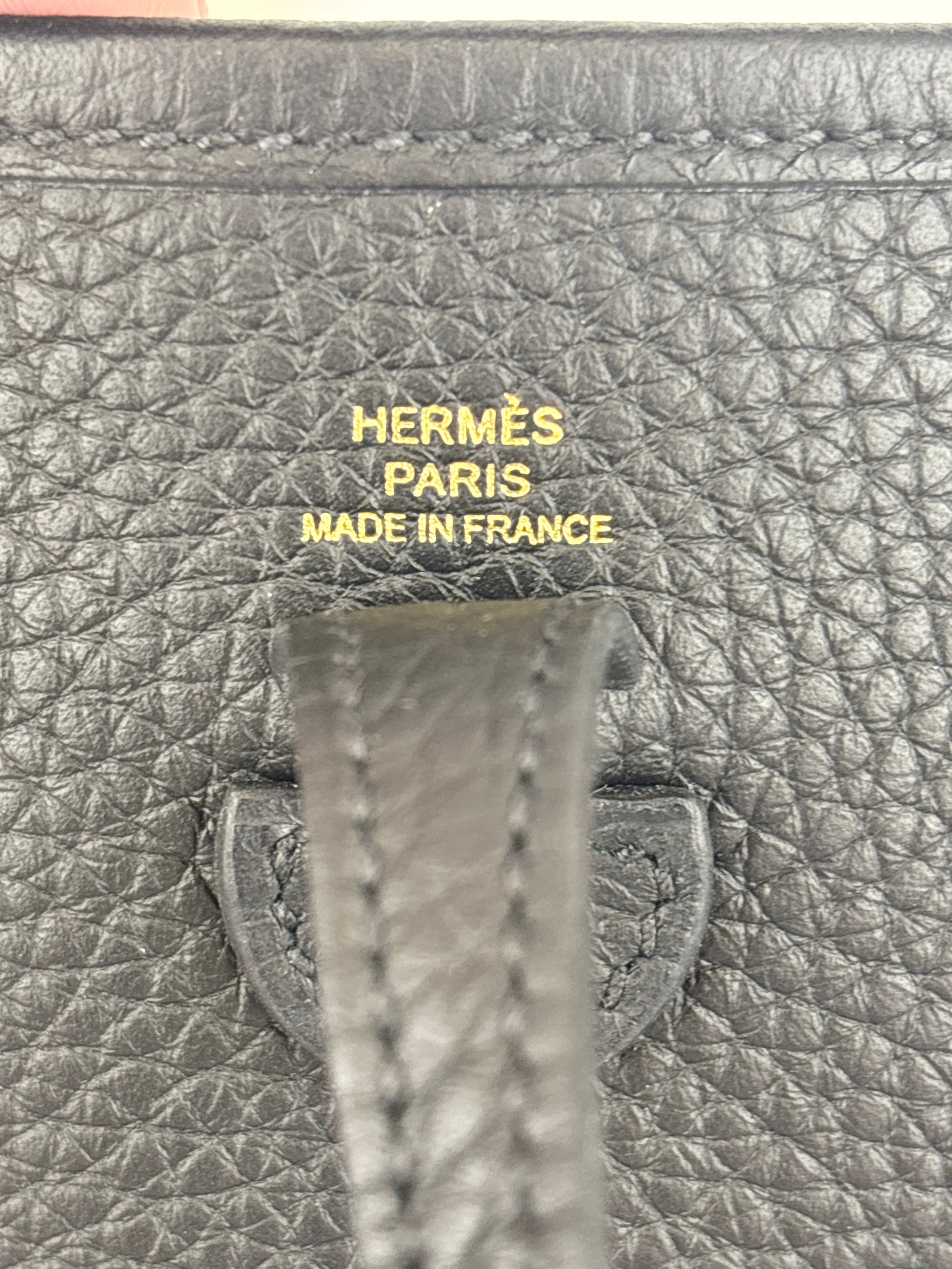 Mini Evelyne TPM 16 Noir Taurillon Clemence GHW