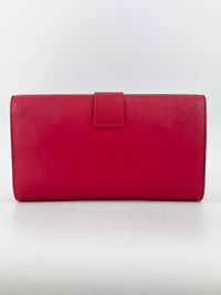 Saint Laurent Y-Ligne Clutch in Red Calfskin