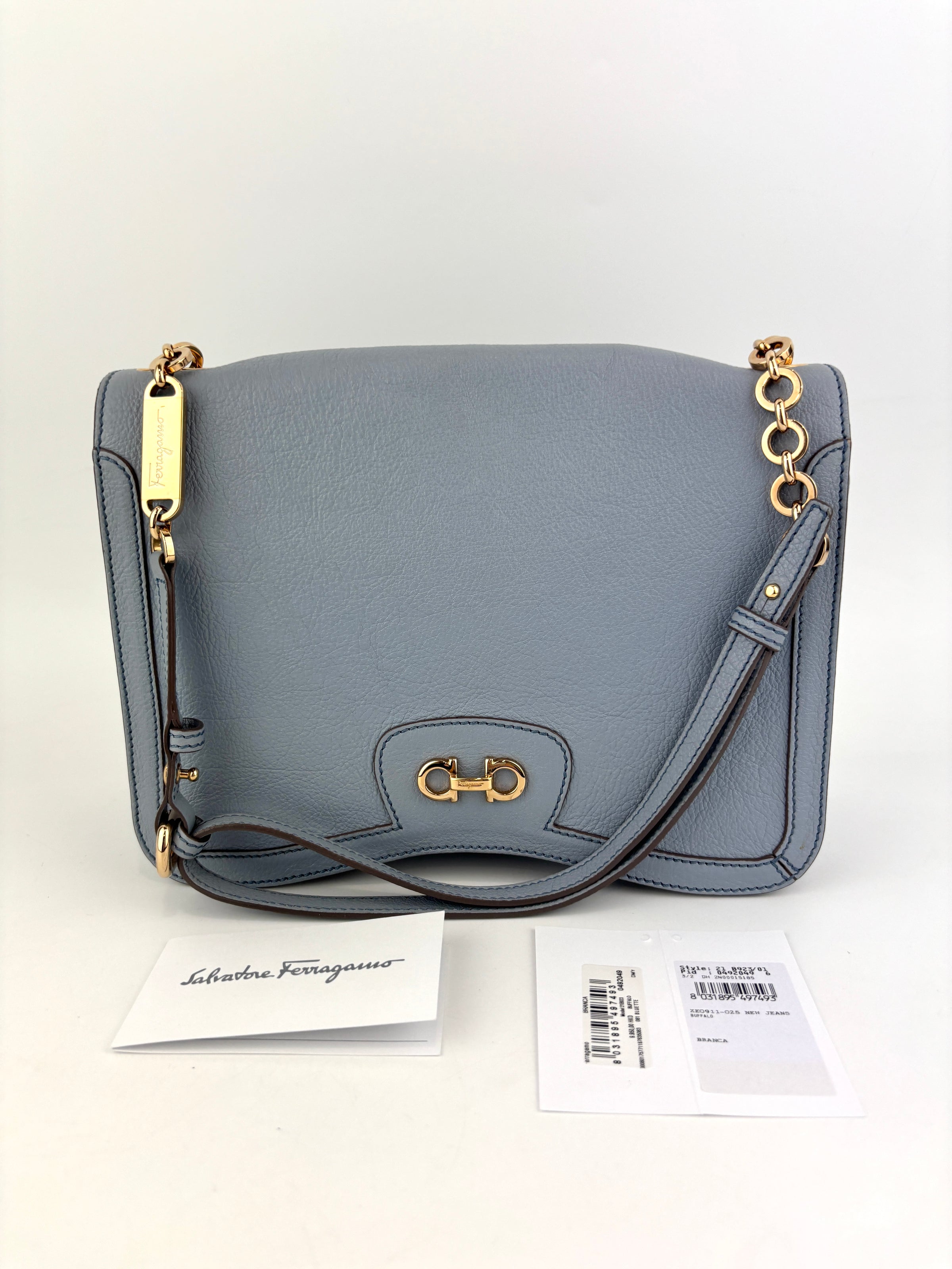 21B923 Bluette Branca Shoulder Bag