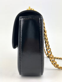 Chain Shoulder Bag Claude In Shiny Calfskin Black